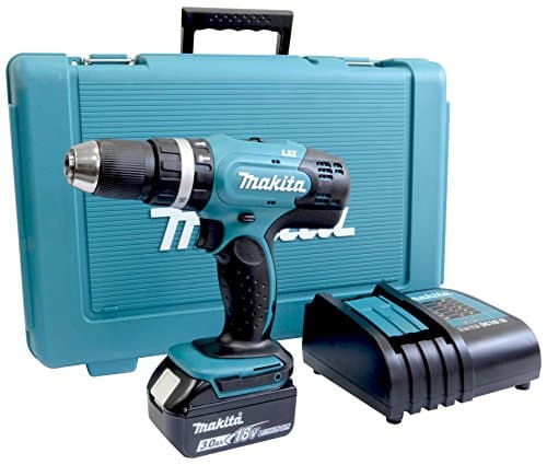 Image of Makita DHP453SF 18 V Cordless Combi Drill - Green/Black
