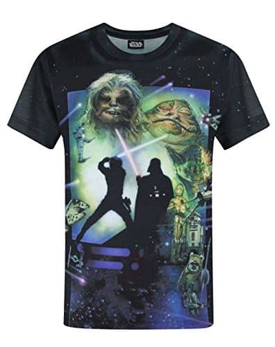 Image of Star Wars Return of The Jedi Sublimation Black Boy's T-Shirt