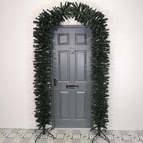 Image of Samuel ALEXANDER 2.4m (8ft) Tall Single Door Indoor Christmas Tree Arch in Green