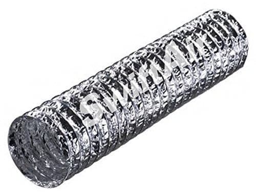 Image of 10" 250mm x 5 Meter Aluminium Flexible Ventilation Hydroponic Ducting Ventilation Bathroom Extractor Fans