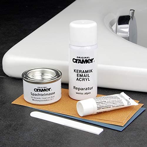 Image of Cramer. Alpine White Ceramic, Enamel & Acrylic Scratch & Chip Repair Kit