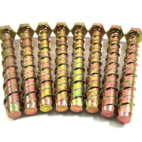 Image of 8, M8 x 75 Genuine Thunderbolt Masonry Concrete Anchor Screw with Hexagonal Head (V35156)