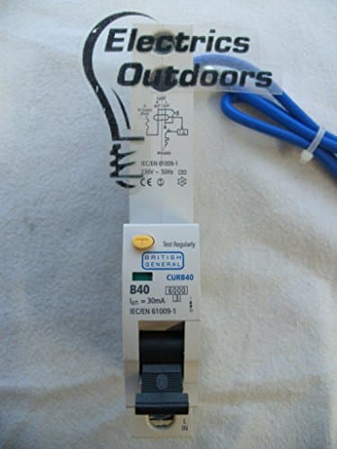Image of British General 40 AMP TYPE B 6 kA 30 mA RCBO RCD MCB 230V CURB40 BS EN 61009