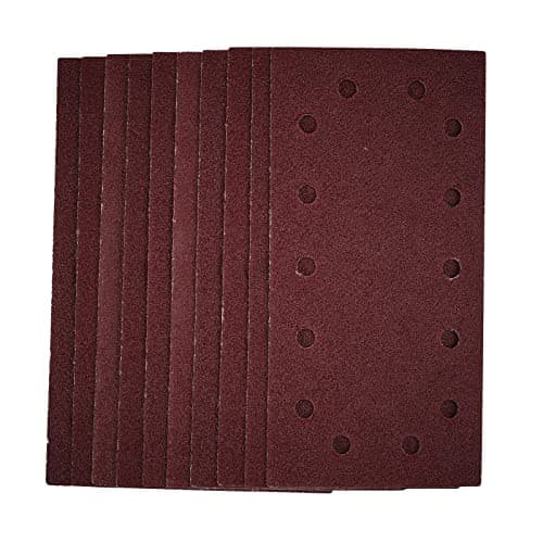 Image of Draper Sanding Sheets (10 Pack) | 40 Grit Hook and Loop Sanding Pads | 115 x 230mm Sandpaper for Electric Sander | 55805