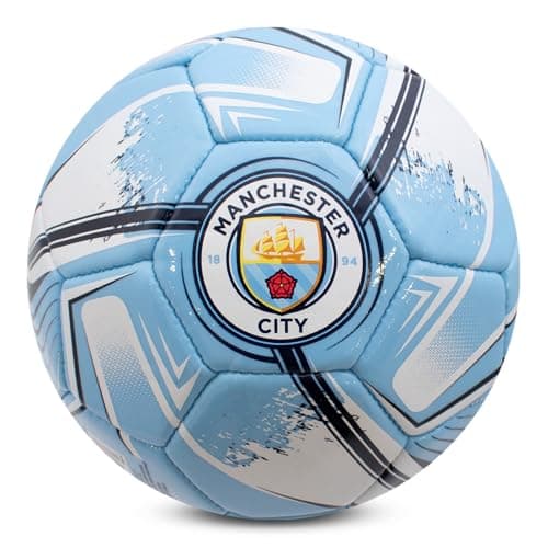 Image of Hy-Pro Officially Licensed Manchester City F.C. Football – Size 1, Turbine Design, Man City Merchandise, Training, Match, Collectible For Kids and Adults