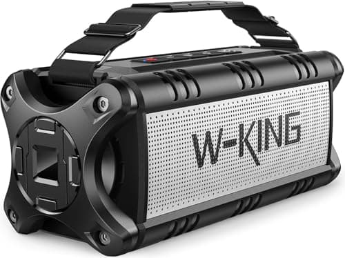 Image of W-KING 90W Max Bluetooth Speaker, IPX6 Waterproof Speakers, Loud Portable Outdoor Speaker Wireless, Deep Bass, Hi-Fi Audio, 40H Playback, Power Bank, Stereo Pairing, EQ, TF, Large Boom Box For Party
