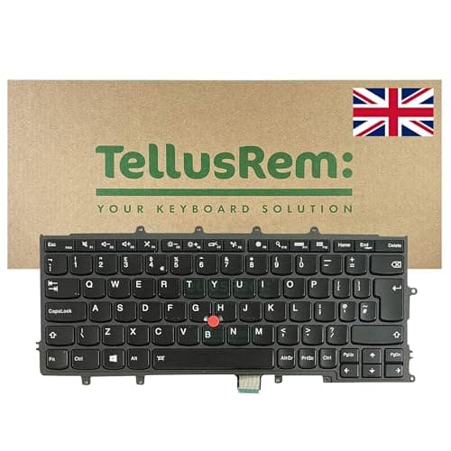 Image of replacement UK backlit keyboard for Lenovo Thinkpad X230s X240 X240S X240I X250 X260 X270