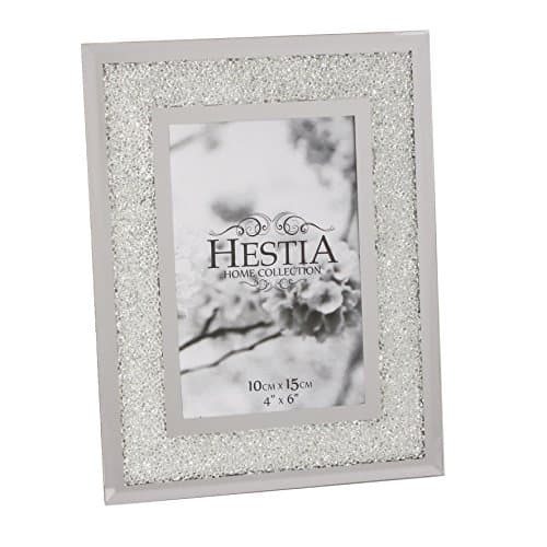 Image of Widdop Silver Crystal Edge Photo Frame 4 x 6 Hestia
