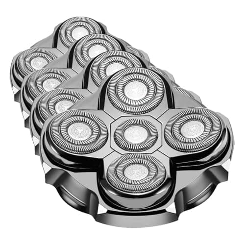 Image of MAXILISSE Head Shaver Replacement Head for Shaver, Freestanding Floating Head with Stainless Steel Blades (Pack of 4)