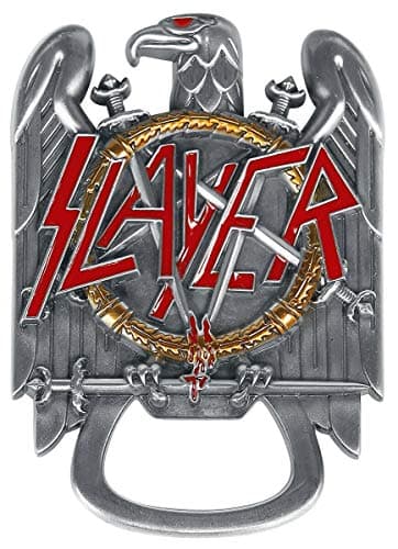 Image of SLAYER BOTSL1 Bottle Opener, Metal, Silver, 8.5 x 6 x 0.5 cm, 6 Units