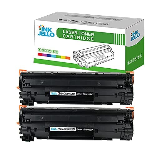 Image of InkJello Compatible Toner Cartridge Replacement for HP LaserJet P1005 P1006 P1007 P1008 P1009 CB435A CB436A (Black, 2-Pack)