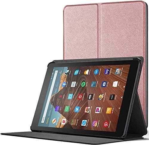Image of Forefront Cases Case for Fire HD 10 2017 & 2019 Tablet (9th Gen. – 2019 & 7th Gen. – 2017) Slim, Auto Sleep Wake Cover & Stand - Rose Gold **DOES NOT FIT NEW 2021, 2023 MODELS**