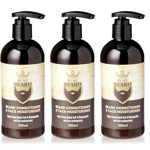 Image of By My Beard Conditioner & Face Moisturiser 300ml, Pack Of 3, Get an all-over beard boost.