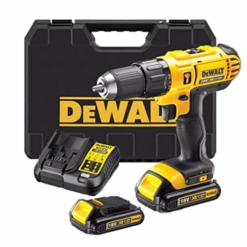 Image of DEWALT GG107 18V Combi Drill X2 Upgraded 1.5AH Batteries Fast Charger,Latest T STAK CASE*Complete KIT,Black