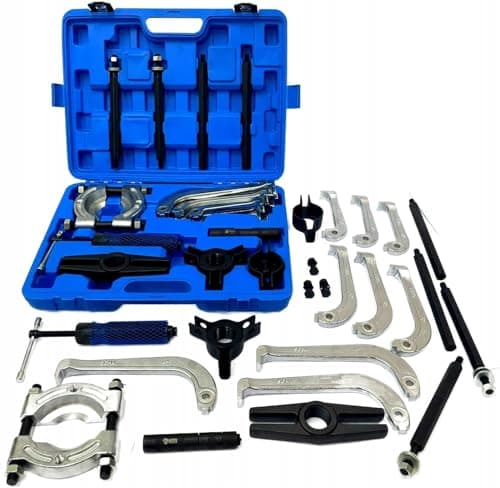 Image of AMD TOOLS Hydraulic Bearing Puller Set 25-Piece Hydraulic Spindle 10t