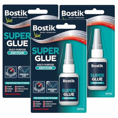 Image of Bostik Super Glue Adhesive Liquid 20ml - Pack of 3