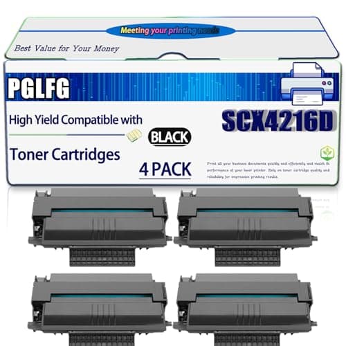Image of Compatible for Samsung SCX4216D3 Toner Cartridges Work for SF-560 SF-565 P SF-750 SF-750 Series SF-755 P Printers, High Yield 3000 Pages, with Chip (4 Pack Black)