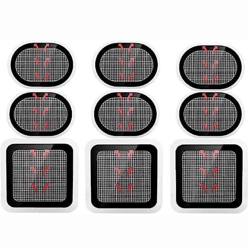 Image of BODYA 9Pcs 3Sets Replacement Gel Pads Updated Body Electrodes Pads for Slendertone Abs Belt, Black