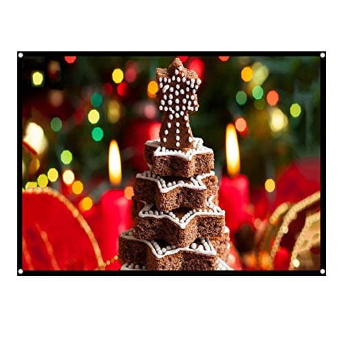 Image of Richer-R Projector Screen,Rear Projection Screen 60-100 Inch Portable Foldable Non-crease Projector Curtain Screen 4:3 for Outdoor Camping Movie Open-air Cinema,White(100in)