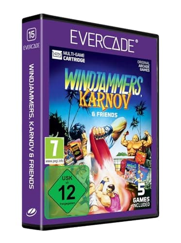 Image of Blaze Evercade Windjammers, Karnov & Friends Cartridge