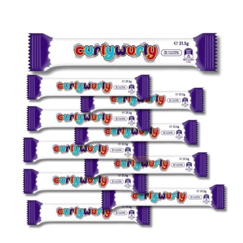 Image of Chocolate Bar Bundle with Curly Wurly – Fun & Chewy Chocolate Treat Selection For Snacking, gifting, lunchboxes, party bags, and on-the-go treats. (10x)