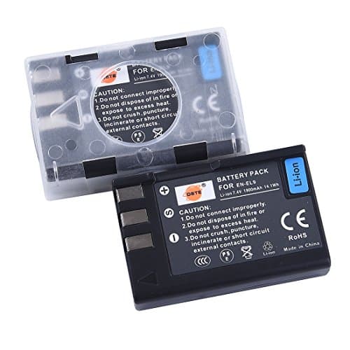 Image of DSTE 2PCS EN-EL9 EN-EL9A ENEL9 (1900mAh/7.4V) Battery Compatible with Nikon D40, D40x, D60, D3000, D5000