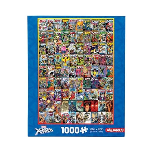 Image of AQUARIUS Marvel X-Men Covers 1000 Piece Jigsaw Puzzle (1000 Piece Jigsaw Puzzle) - Glare Free - Precision Fit - Officially Licensed Marvel Merchandise & Collectibles - 20x28 Inches