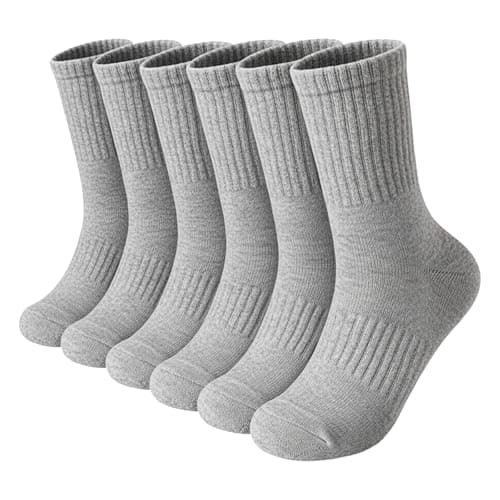 Image of YSUY 3-Pack Ladies Ankle Socks for Sports & Leisure, Ladies Socks, Breathable Grey Cotton Liners Multipack for Women's Size 4-7, Slouch and Athletic Style for Girls & Women (3 Pack-Grey)