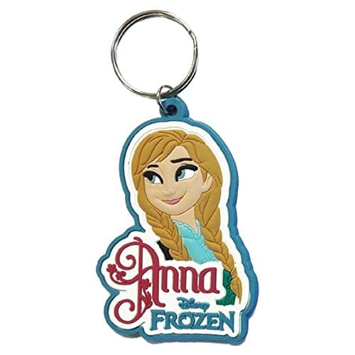 Image of Frozen Keyring Keychain Anna Official Disney Rubber One Size