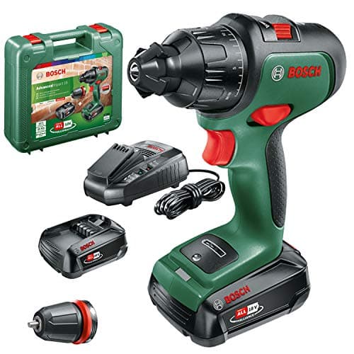 Image of Bosch Cordless Combi Drill AdvancedImpact 18 (2x Batteries, 18 Volt System, in Carrying Case)