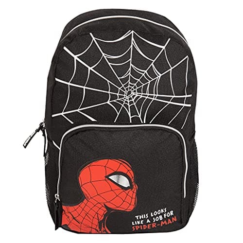 Image of Popgear Boy's Marvel Comics Spiderman Web Head Boys Backpack | Official Merchandise Luggage Kids Luggage, Black, One Size UK