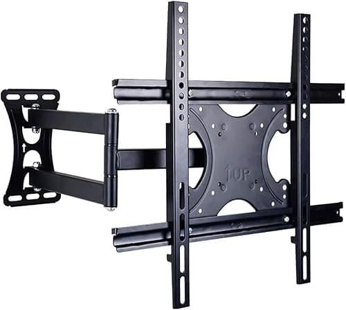 Image of Universal TV Stand with Rotating Wall Mount Bracket for 32-49 Inch LCD TVs, 90° Swivel, Adjustable Height, Multifunctal TV Holder, Space-Saving Design