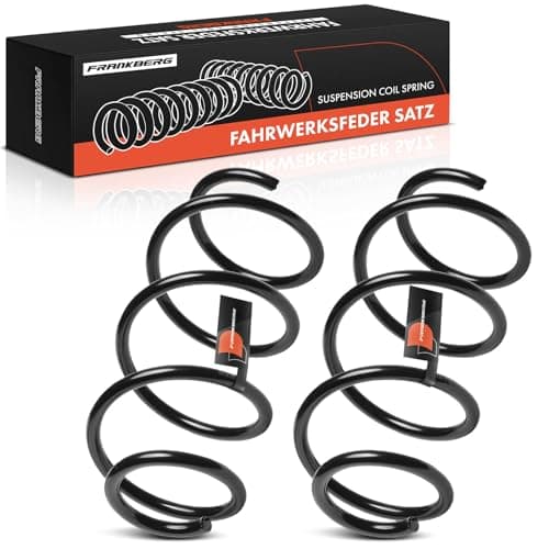 Image of Frankberg 2x Coil Spring Suspension Spring Front Compatible with Fabia III NJ3 A1 Sportback 8XA 8XF Ibiza IV Sportcoupe 6J1 6P5 A1 8X1 8XK Ibiza IV 6J5 6P1 Replace# 6R0411105K