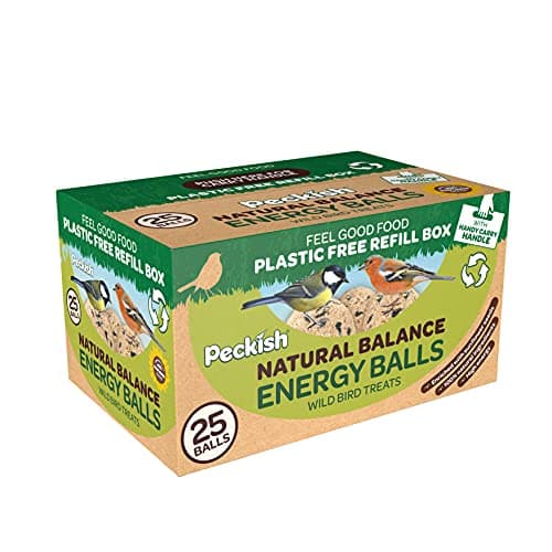 Image of Peckish 60051257 Natural Balance Energy Suet Fat Balls for Wild Birds, 25 Pack, Gold