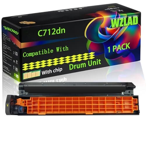 Image of C712dn Compatible for Okidata OKI Drum Unit with Chip C712DN C712N Printers, High Yield Value Pack Black Consumables Multi-Pack Remanufactured Compatible (1 Pack Yellow)