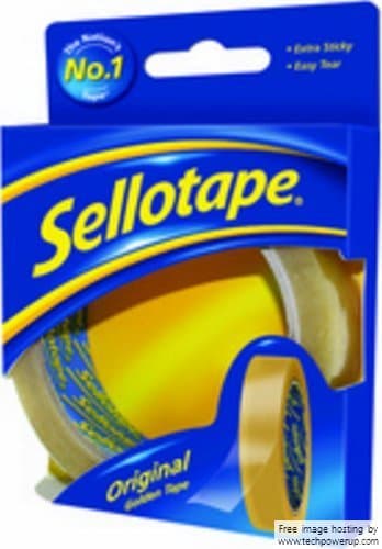Image of Sellotape Original Golden Tape Roll Non-static Easy-Tear 24mmx50m (Pack of 12)