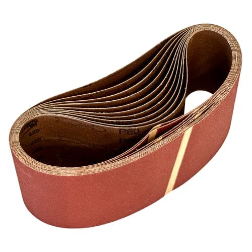 Image of Worksafe WSB6280 100 x 620mm Sanding Belt 80Grit - Pack of 10