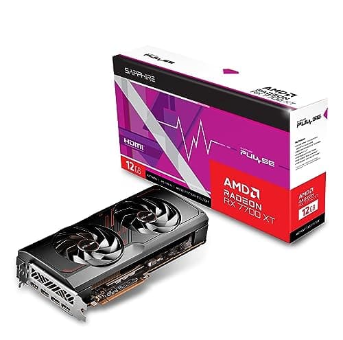 Image of Sapphire 11335-04-20G Pulse AMD Radeon RX 7700 XT Gaming Graphics Card with 12GB GDDR6, AMD RDNA 3