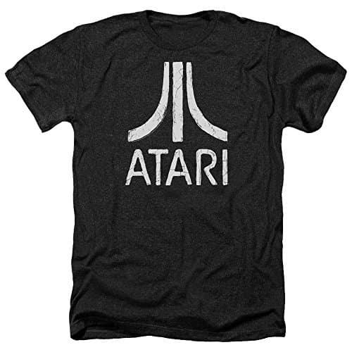 Image of Atari - Mens Rough Logo Heather T-Shirt, Medium, Black