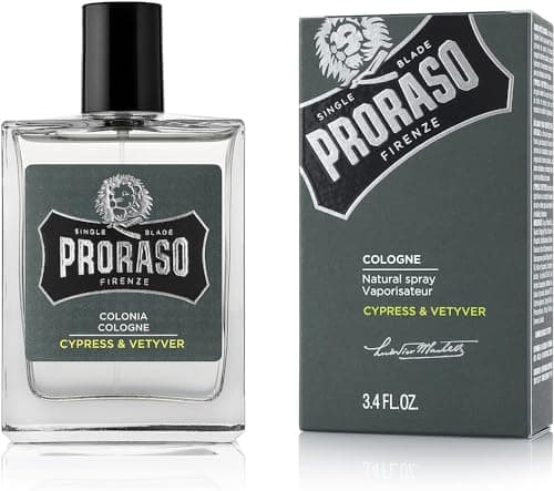 Image of Proraso Cologne, 100ml, Men's Fragrance with Sophisticated Woody and Clean Notes, Made in Italy