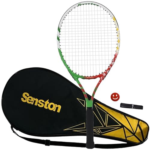Image of Senston 25'' Tennis Racket with Racket Bag, Lightweight Tennis Racquet, 1 Grip, 1 Vibration Dampeners