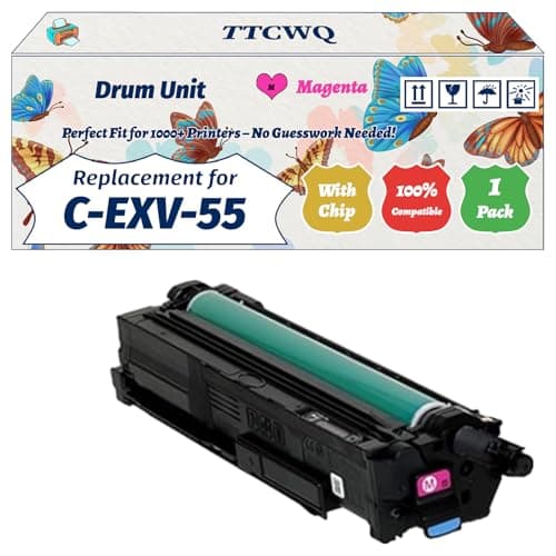 Image of C-EXV-55 Drum Unit Compatible for Canon Work for Canon IR Advance C256iDX C257DX C357i C356iDX C257iDX C357P C356PDX Printers (1 Pack Magenta)