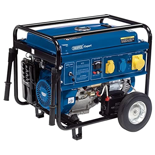 Image of Draper 23987 5.5KVA/5.0KW Petrol Generator with Wheel