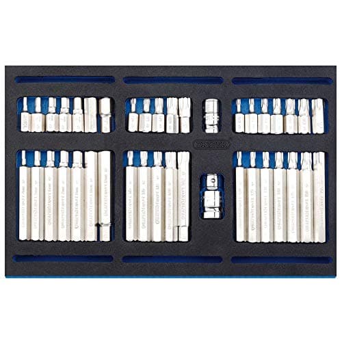 Image of Draper 63515 Screwdriver Insert Bit Set in 1/4 Drawer Eva Insert Tray