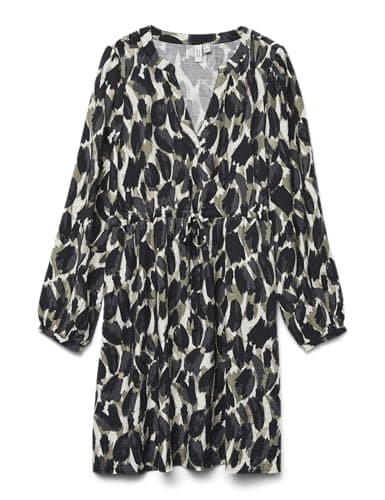 Image of VERO MODA Vmfanini L/S Short Dress WVN Btq Ga, Mermaid, M