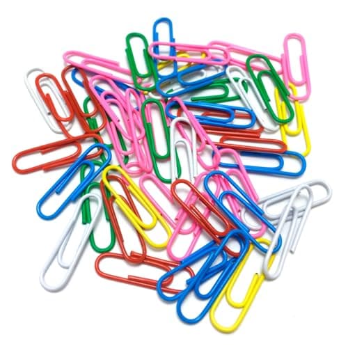 Image of 210 Pcs Paper Clips Assorted Colours, Metal Paperclips with Smooth Finish, 28mm Paper Clip for Office & Home, Document Organising