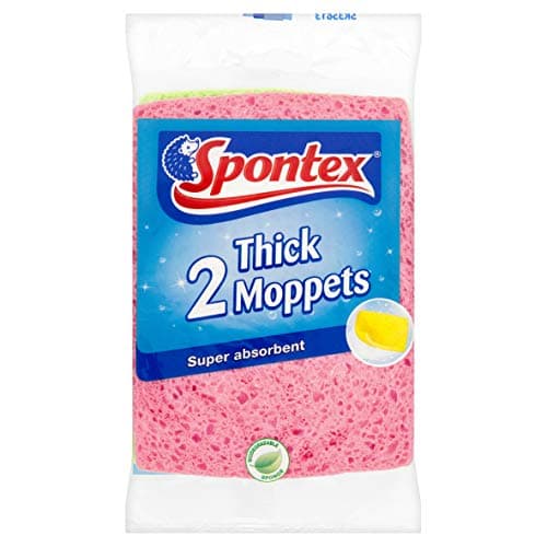 Image of Spontex Thick Moppets x 2 (Pack of 6, Total 12 Moppets)