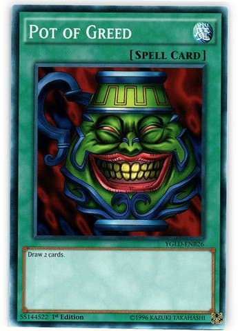 Image of Yu-Gi-Oh! - Pot of Greed (YGLD-ENB26) - Yugi's Legendary Decks - 1st Edition - Common