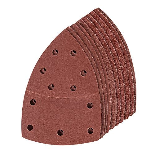 Image of Silverline 380895 Hook and Loop Multi-Sander Sheets 102 x 62 mm, 93 mm 10pk 2 x 40, 60, 80, 120, 180 Grit