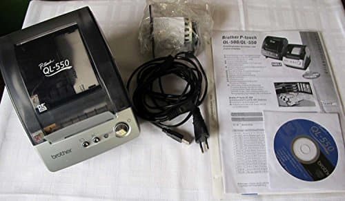 Image of Brother P-Touch QL-550 - Label printer - B/W - direct thermal - Roll (6.2 cm) - 300 dpi - up to 90 mm/sec - capacity: 1 rolls - USB